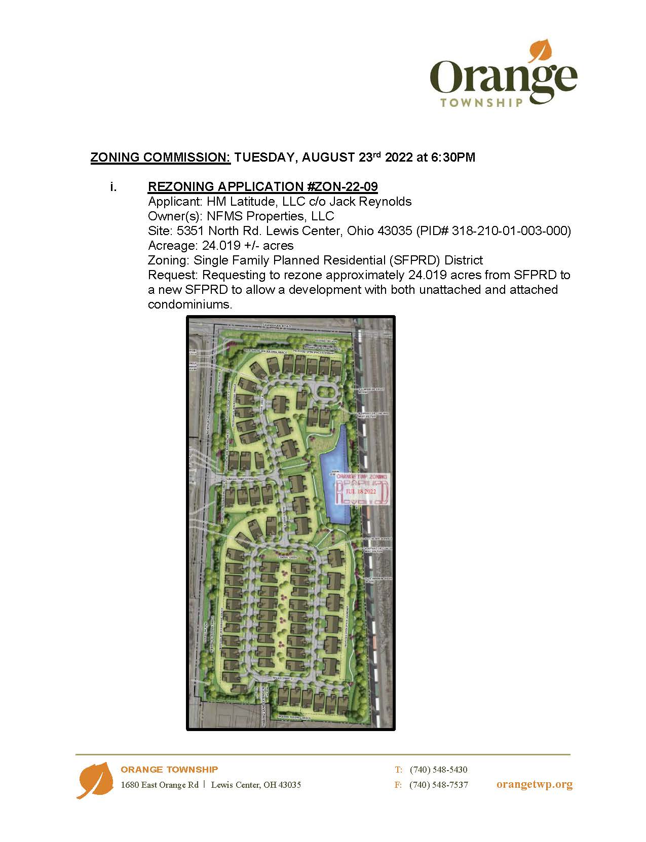 Zoning Commission Orange Township, OH Official site